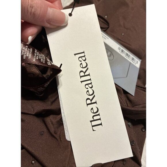 skims swarovski New Authentic Cocoa Brown Jelly Tube Skirt Maxi Xs - Picture 6 of 8